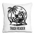 Raccoon Reading Books Summer Humor Trash Reader Pillowcase Raccoon Reading Books Summer Humor Trash Reader Pillowcase