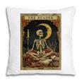 The Reader Tarot Card Book Lover Skeleton Art Goth Style Pillowcase