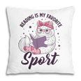 Reading Is My Favorite Sport Saying Cat And Book Lover Pillowcase Reading Is My Favorite Sport Saying Cat And Book Lover Pillowcase