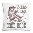 Retro Cowgirl ReadingTee Saddle Up With A Good Book Western Pillowcase Retro Cowgirl ReadingTee Saddle Up With A Good Book Western Pillowcase