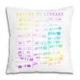 Return To Library Card Book Due Date Bookish Rainbow Reading Pillowcase Return To Library Card Book Due Date Bookish Rainbow Reading Pillowcase
