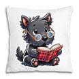 Scottish Terrier Reading a Book Dog Pillowcase Scottish Terrier Reading a Book Dog Pillowcase