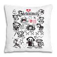 Skelanimals I Bite Vintage Retro Dead Pet Textbook Collage Pillowcase