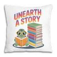 Unearth A Story Cute Turtle Reading Books Librarian Pillowcase Unearth A Story Cute Turtle Reading Books Librarian Pillowcase