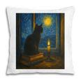 Van Gogh Starry Night Art Cat And Book Lovers Premium Tri-Blend Pillowcase Van Gogh Starry Night Art Cat And Book Lovers Premium Tri-Blend Pillowcase