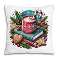 Vintage Cozy Winter Hot Cocoa Books Gingerbread Book Lovers Pillowcase