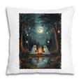 Vintage Ghost Book Reading Camping Gothic Halloween Teachers Pillowcase