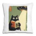 Vintage Japanese Cat Book Lovers UFO Alien Abduction Cat Dad Pillowcase Vintage Japanese Cat Book Lovers UFO Alien Abduction Cat Dad Pillowcase