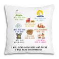 I Will Read Books On A Boat And Everywhere Reading Teachers Pillowcase I Will Read Books On A Boat And Everywhere Reading Teachers Pillowcase