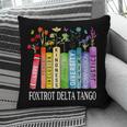 8647 Foxtrots Tangos Deltas Book Flower Resist Book Lovers Pillowcase