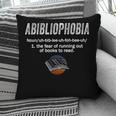 Abibliophobia Pupil Reading Bookworm Tees Reader Pillowcase