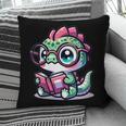 Adorable Book Lover Basilisk With Reading Glasses Cute Pillowcase