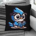 Adorable Book Lover Blue Jay With Reading Glasses Cute Pillowcase Adorable Book Lover Blue Jay With Reading Glasses Cute Pillowcase