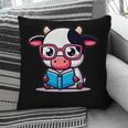 Adorable Book Lover Cow With Reading Glasses Cute Pillowcase