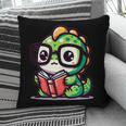 Adorable Book Lover Iguana With Reading Glasses Cute Pillowcase