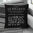 Aziraphale's Bookshop AZ Fell And Co Literary Antiquarian Pillowcase
