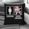 Back To School Library Unicorn Book Lover School Librarian Pillowcase