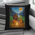 Bigfoot And Alien Reading Books Campfire Halloween Pillowcase Bigfoot And Alien Reading Books Campfire Halloween Pillowcase