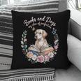 Book And Dog Lover Reading Humor Librarian Pillowcase