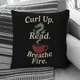 Book Dragon Fantasy Reader Cozy Reading Book Lover Dragon Pillowcase