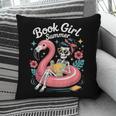 Book Girl Summer Skeleton Reading Books Lovers Beach Pillowcase