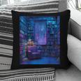 Book Library Bookshelf Armchair Window Pattern Print Pillowcase