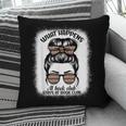 Book Lover What Happens At Book Club Stays Messy Bun Girls Pillowcase