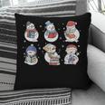 Book Lover Teacher Snowman Reading Books Christmas Winter Pillowcase