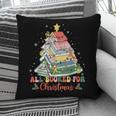 All Booked For Christmas Book Lovers Xmas Tree Lights Pillowcase