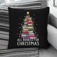 All Booked For Christmas Book Christmas Tree Lights Pillowcase