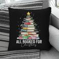 All Booked For Christmas Coquette Books Teacher Xmas Tree Pillowcase