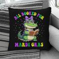 All Booked For Mardi Gras Crocodile Reading Book Teacher Pillowcase
