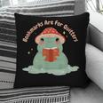 Bookmarks Are For Quitters Frog Reading Book Graphic Pillowcase