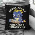 Books Are My Greatest Treasure Kawaii Dragon Reading Books Pillowcase