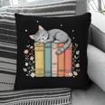 Books Lover Cute Sleepy Cat Relax Reading Vibe Pillowcase