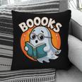 BOOOKS Cute Ghost Reading Books Halloween Pillowcase