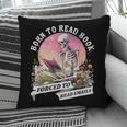 Born To Read Book Forced To Read Emails Skeleton Pillowcase