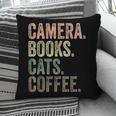 Camera Books Cats And Coffee Lover Photography Men Women Pillowcase
