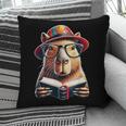 Capybara Bookworm Rodent Reading a Book Pillowcase