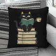Cat Reading Book Pillowcase