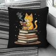 Cat Reading Books Pillowcase