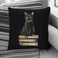Cat Sitting On Books Pillowcase