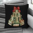 Christmas Book Tree Coquette Bow Xmas Reading Librarian Girl Pillowcase