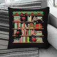 Christmas Cat Santa Bookshelves Book Lover Reader Pillowcase