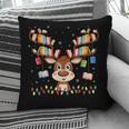 Christmas Librarian Reindeer Matching Family Book Lover Xmas Pillowcase