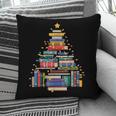 Christmas Tree Made Of Books Librarian Reader Holiday Pillowcase