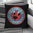 Clifford The Big Red Dog Round Distressed Logo Kids Books Pillowcase