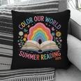 Color Our World Summer Reading 2025 Rainbow Art Book Pillowcase