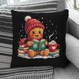 Cozy Gingerbread Christmas Reading Book Xmas Snowflakes Fall Pillowcase