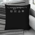 Cozy Season Good Book Fireplace Hot Beverage Snowflake Pillowcase Cozy Season Good Book Fireplace Hot Beverage Snowflake Pillowcase